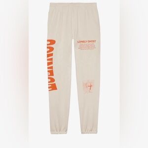 Lonely Ghost CONNECT Heavy Weight Sweatpants Women Size Small  Bone Color